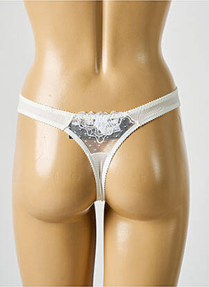 Tanga stretch blanc EMPREINTE femme