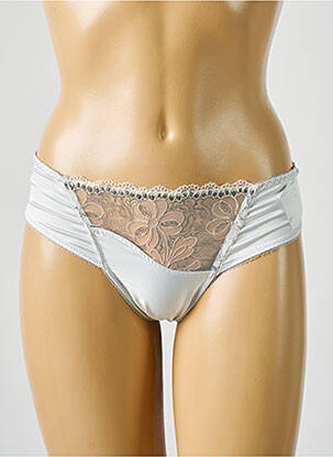 Tanga tissage satiné gris SAWREN femme