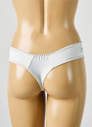 Tanga tissage satiné gris SAWREN femme