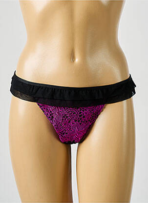 String stretch noir WACOAL femme