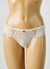 Tanga blanc BARBARA pour femme seconde vue