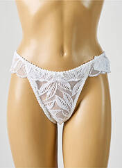 Tanga blanc BARBARA pour femme seconde vue