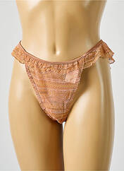Tanga marron BARBARA pour femme seconde vue