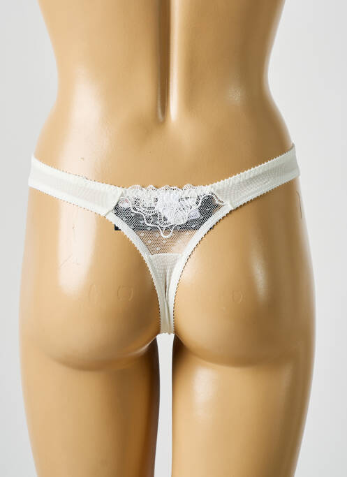 Tanga blanc EMPREINTE pour femme