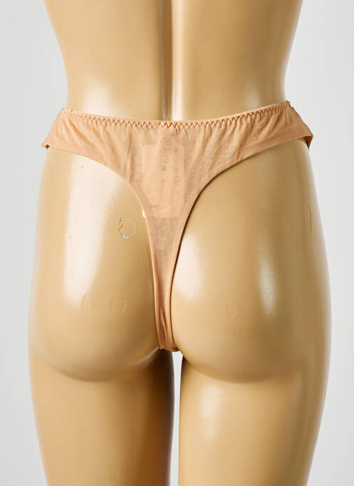 Tanga marron BARBARA pour femme