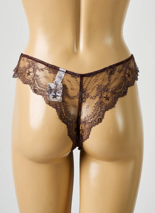 Tanga marron WACOAL pour femme