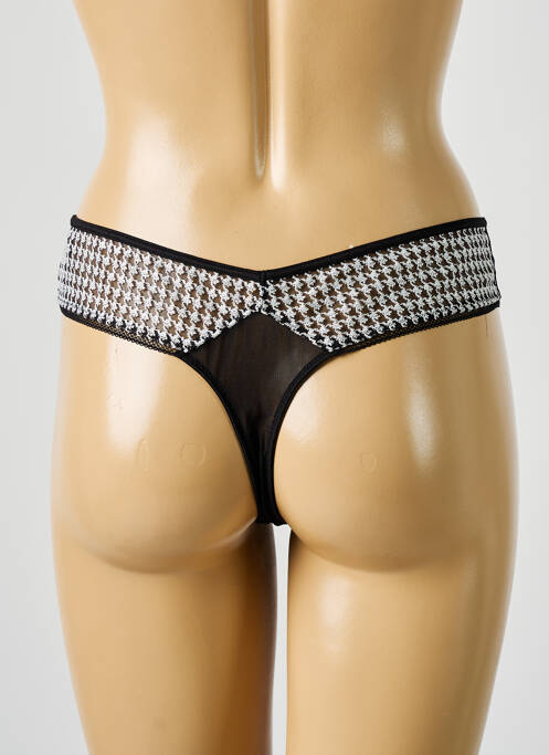 Tanga noir WACOAL pour femme