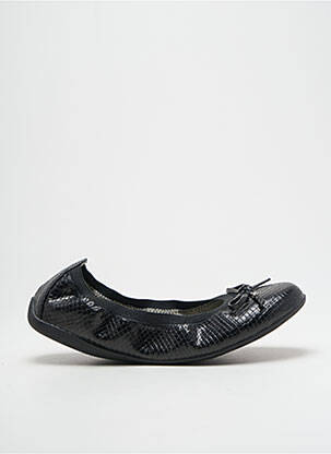 Ballerines tissage satiné talon plat jusqu'à 3cm noir CHATTAWAK femme