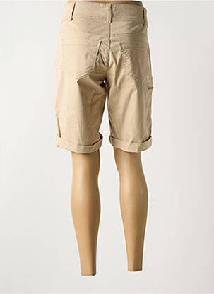 Bermuda tissage popeline taille normale beige JENSEN femme