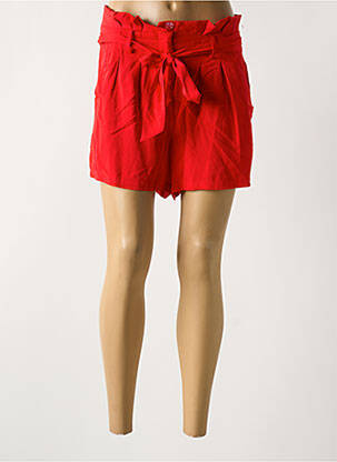 Short taille à pinces taille haute rouge LES P'TITES BOMBES femme