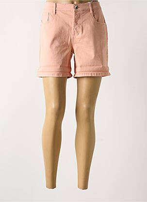 Short fermeture zippée sous rabat boutonné taille normale rose LES P'TITES BOMBES femme