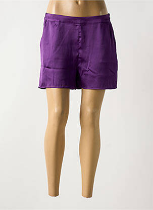 Short taille à pinces violet LES P'TITES BOMBES femme