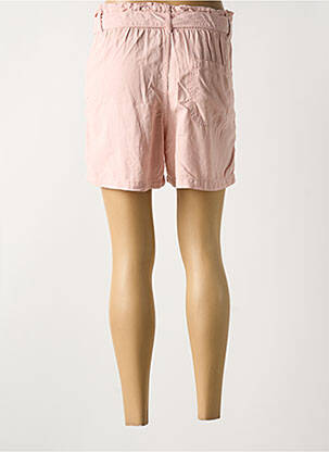 Short fermeture zippée sous rabat boutonné taille haute rose TEDDY SMITH femme