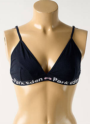 Soutien-gorge sans armature haut triangles noir EDEN PARK femme