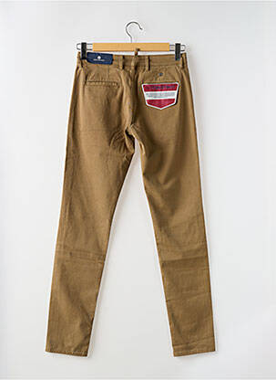 Pantalon chino stretch taille normale marron SERGE BLANCO homme