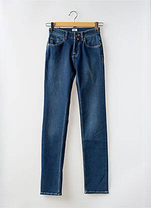 Jeans coupe slim fermeture boutonnée sur le devant taille normale bleu SERGE BLANCO homme