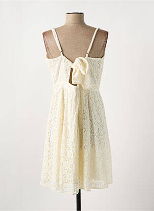 Robe mi-longue doublure fines bretelles beige MOLLY BRACKEN femme