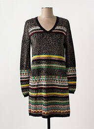 Robe pull col v manches longues noir ALDO MARTIN'S femme