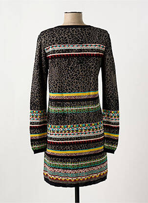 Robe pull col v manches longues noir ALDO MARTIN'S femme