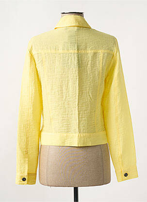 Veste casual poches jaune NATHALIE CHAIZE femme