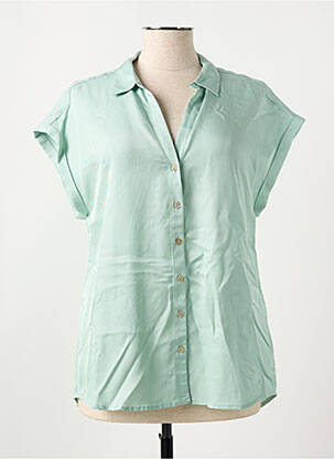 Chemisier coupe cintrée manches courtes vert SALSA femme