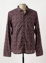 Chemisier imprimé fleurs manches longues noir TEDDY SMITH femme