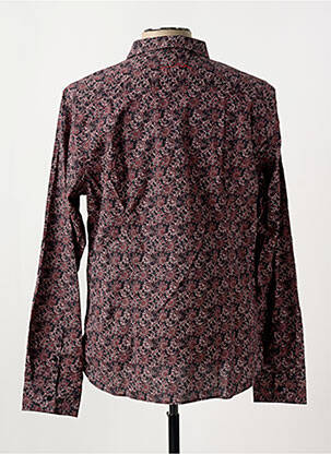 Chemisier imprimé fleurs manches longues noir TEDDY SMITH femme