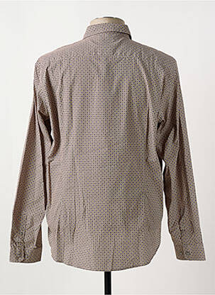 Chemise manches longues coupe cintrée beige DELAHAYE homme