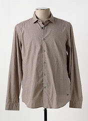 Chemise manches longues beige DELAHAYE pour homme seconde vue