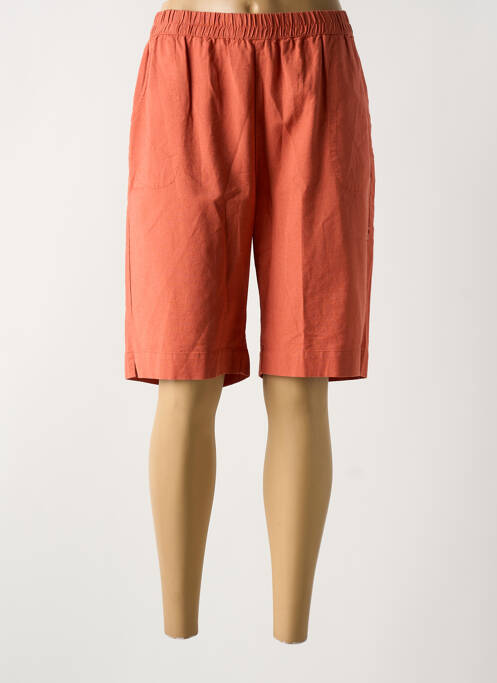 Bermuda orange CISO pour femme
