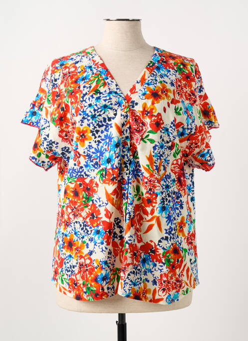 Blouse rouge LEO & UGO pour femme