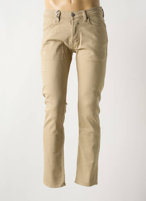 Jeans coupe slim beige TEDDY SMITH pour homme