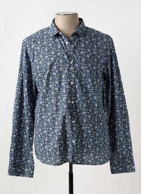 Chemise manches longues bleu TEDDY SMITH pour homme