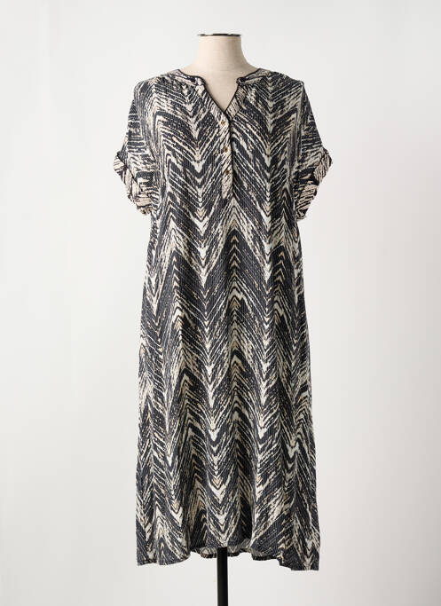 Robe mi-longue noir CISO pour femme