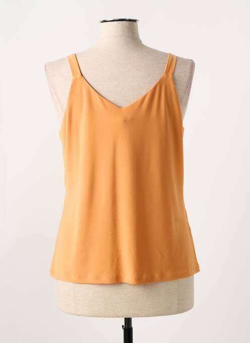 Top orange PAZ TORRAS pour femme