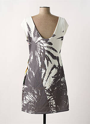 Robe courte manches courtes manches courtes blanc DESIGUAL femme