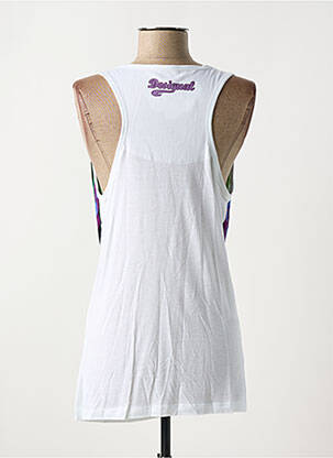 Débardeur stretch sans manche blanc DESIGUAL femme