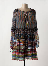 Robe courte manches longues manches longues noir DESIGUAL femme