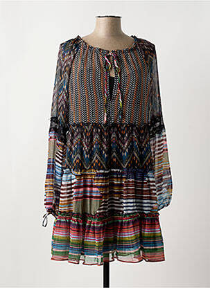 Robe courte manches longues manches longues noir DESIGUAL femme