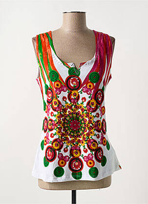 Débardeur blanc DESIGUAL pour femme