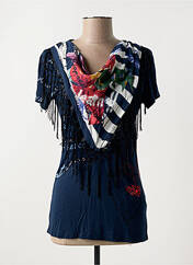 T-shirt bleu DESIGUAL pour femme seconde vue