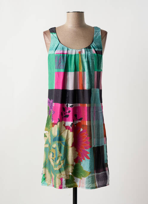 Robe courte sans manche sans manche noir DESIGUAL femme