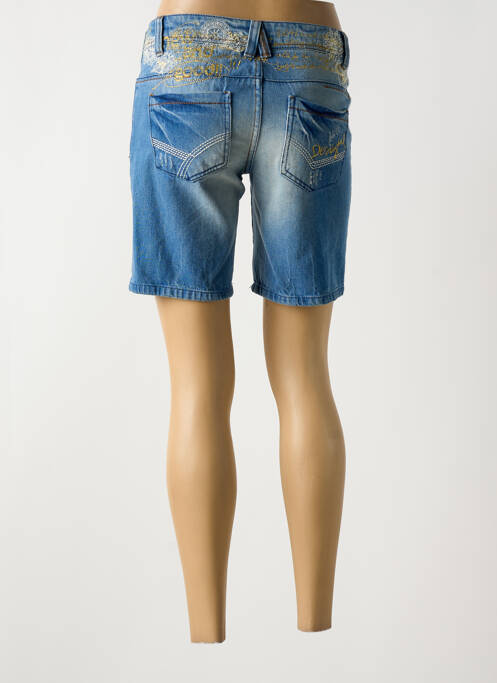 Bermuda bleu DESIGUAL pour femme
