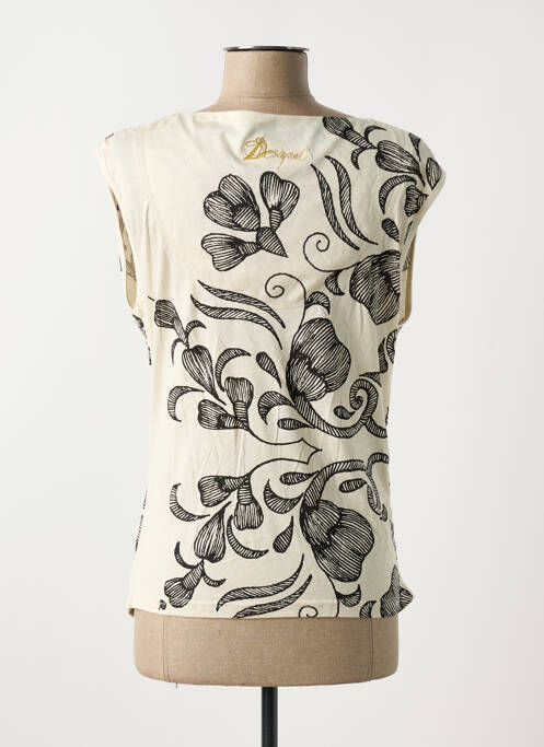 Débardeur beige DESIGUAL pour femme