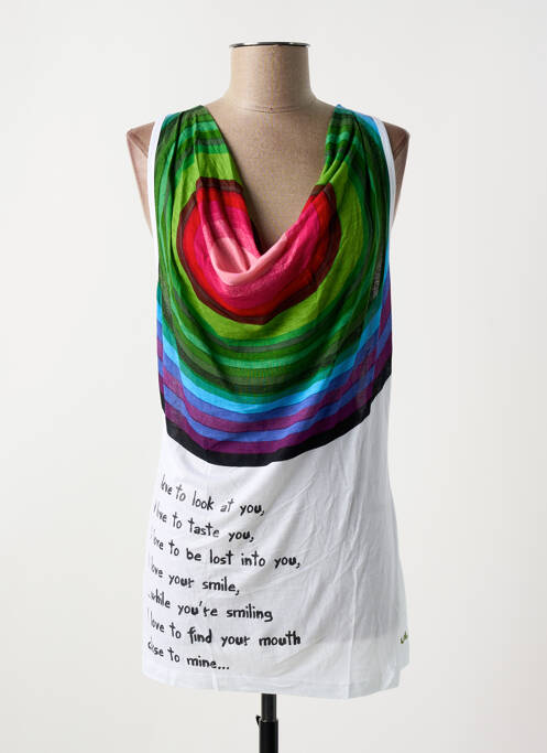 Débardeur blanc DESIGUAL pour femme