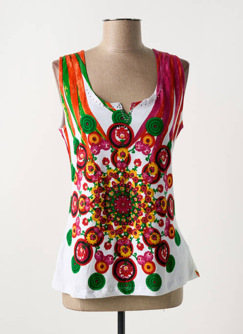 Débardeur blanc DESIGUAL pour femme