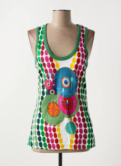 Débardeur vert DESIGUAL pour femme
