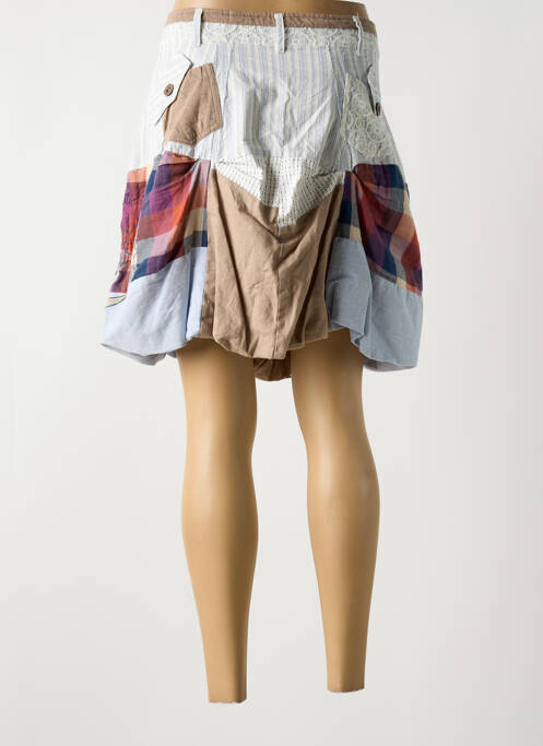 Jupe courte beige DESIGUAL pour femme