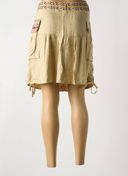 Jupe courte beige DESIGUAL pour femme