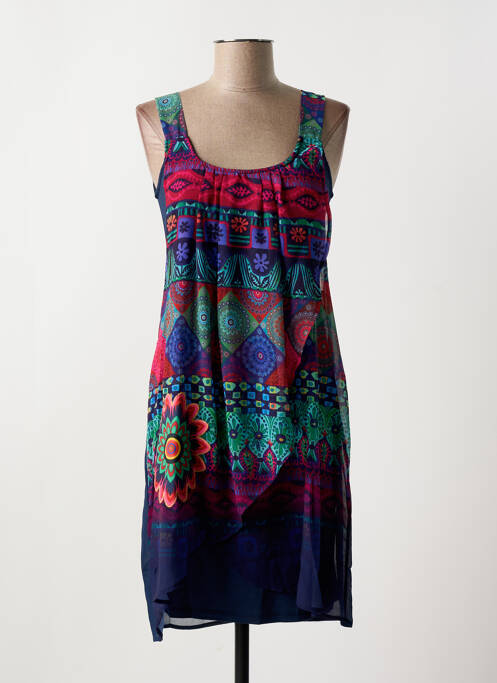 Robe courte bleu DESIGUAL pour femme